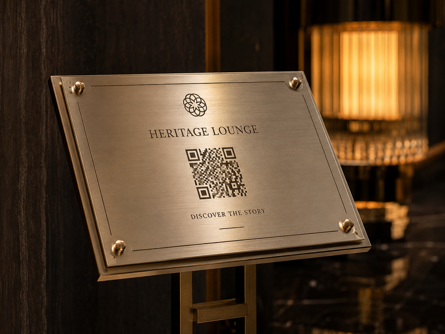 Табличка с QR-кодом